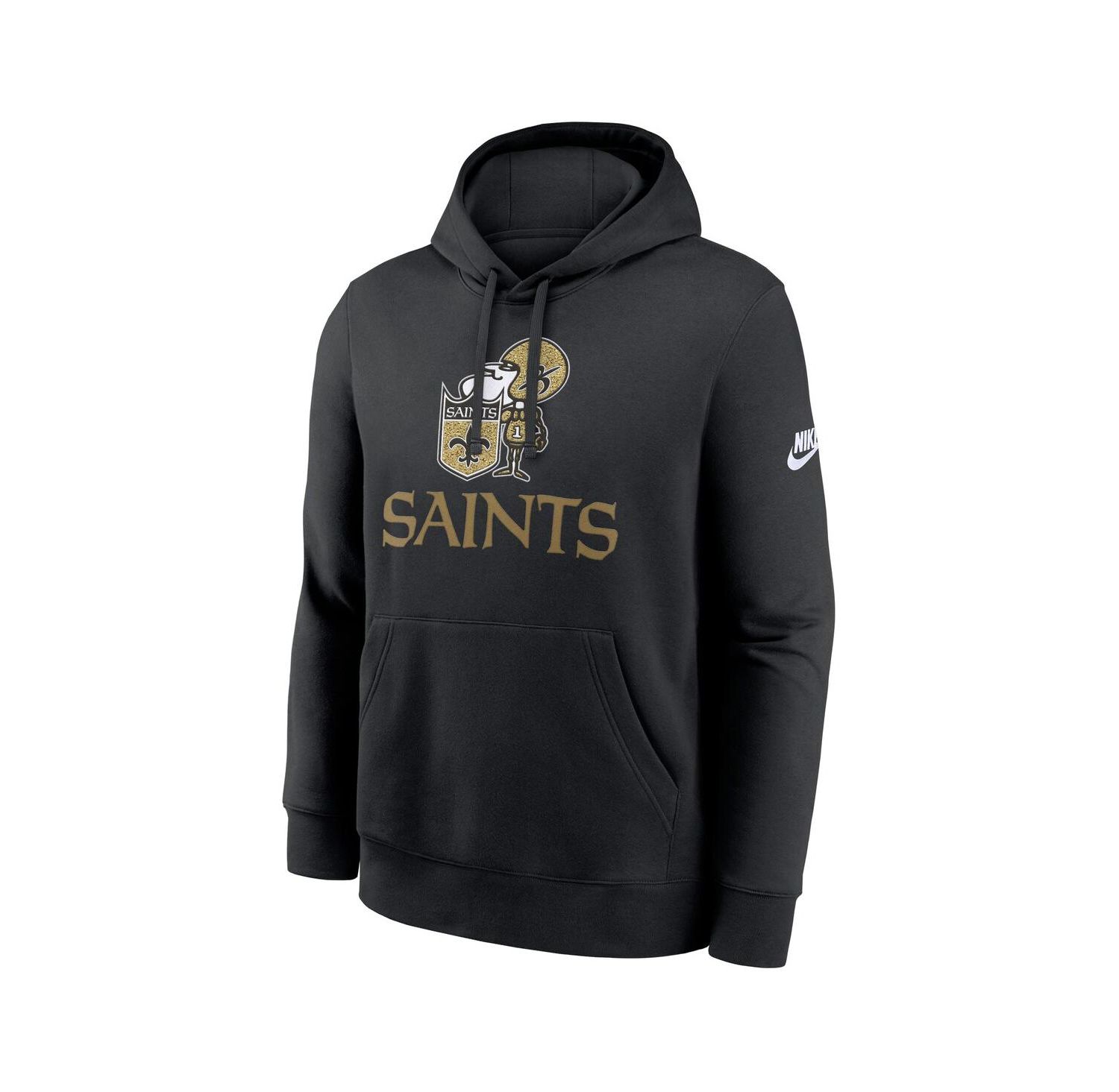 Men's Black New Orleans Saints Best Season Rewind Club Pullover Hoodie