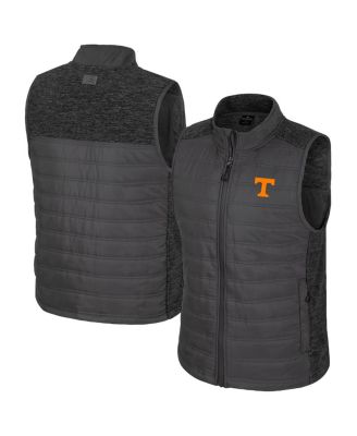 Colosseum - Men's Charcoal Tennessee Volunteers Nightman Full-Zip Puffer Vest