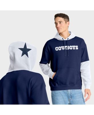 Fanatics - Men's Navy Dallas Cowboys Helmet Retro Pullover Hoodie