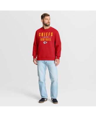 Men's Red Kansas City Chiefs Powerful Throw Legacy Pullover Sweatshirt