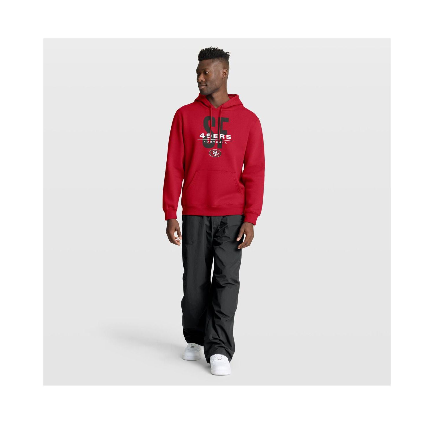 Men's Scarlet San Francisco 49ers Right Tackle Legacy Pullover Hoodie