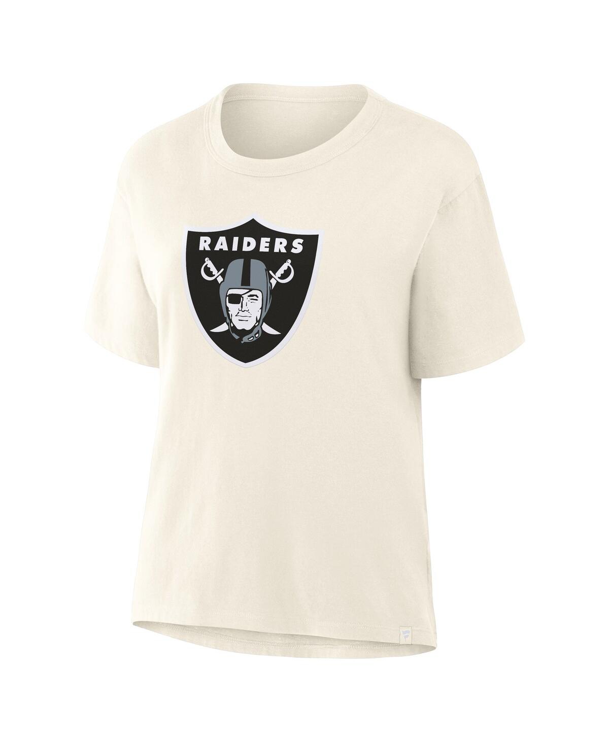 Fanatics Women's Cream Las Vegas Raiders Dove Legacy T-Shirt