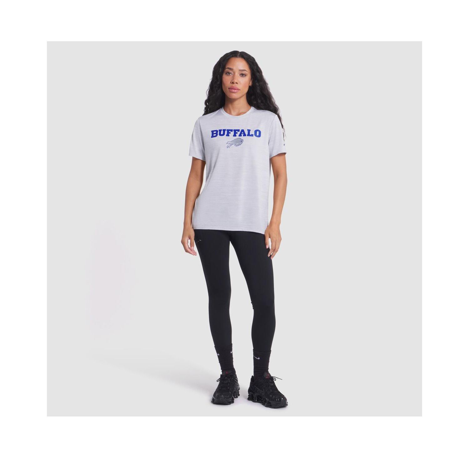 Women's White Buffalo Bills 2025 Rivalries Collection Sideline Velocity Dri-FIT T-Shirt