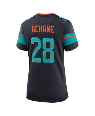 Women's DeVon Achane&nbsp;Pitch Blue Miami Dolphins 2025 Rivalries Collection Game Jersey