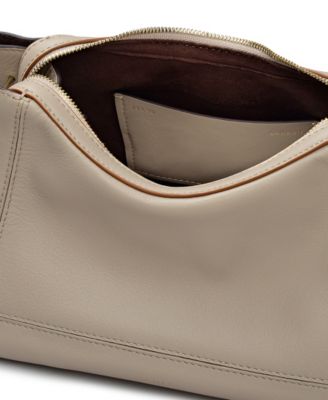 Hope Gardens Medium Smooth Leather Ziptop Shoulder Bag