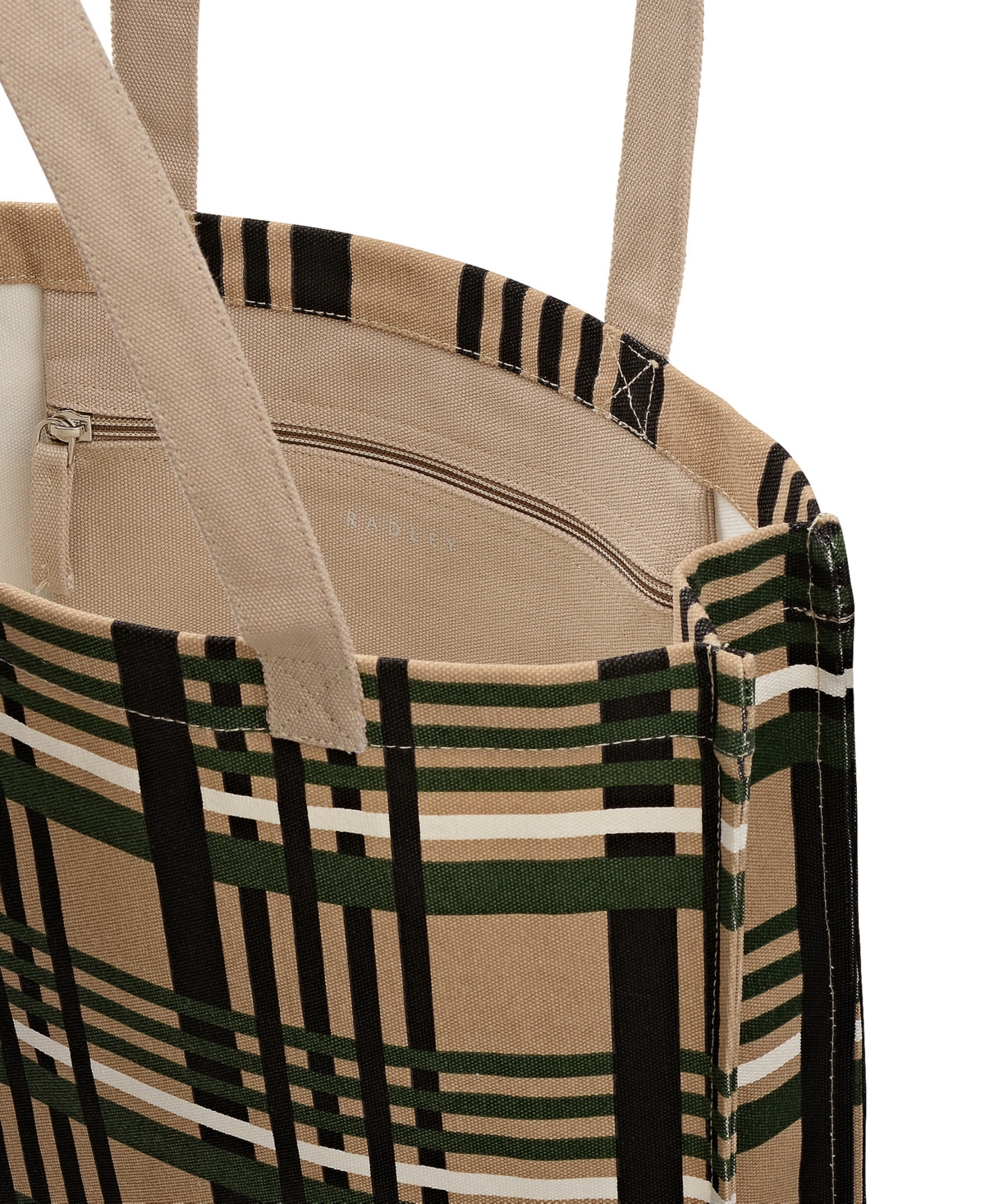 Radley London Check Medium Open Top Tote Bag