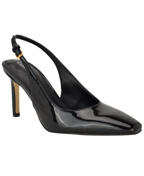 Женские туфли Calvin Klein Harbella Slingback Stiletto Pumps, цвет: Чёрный лаковый