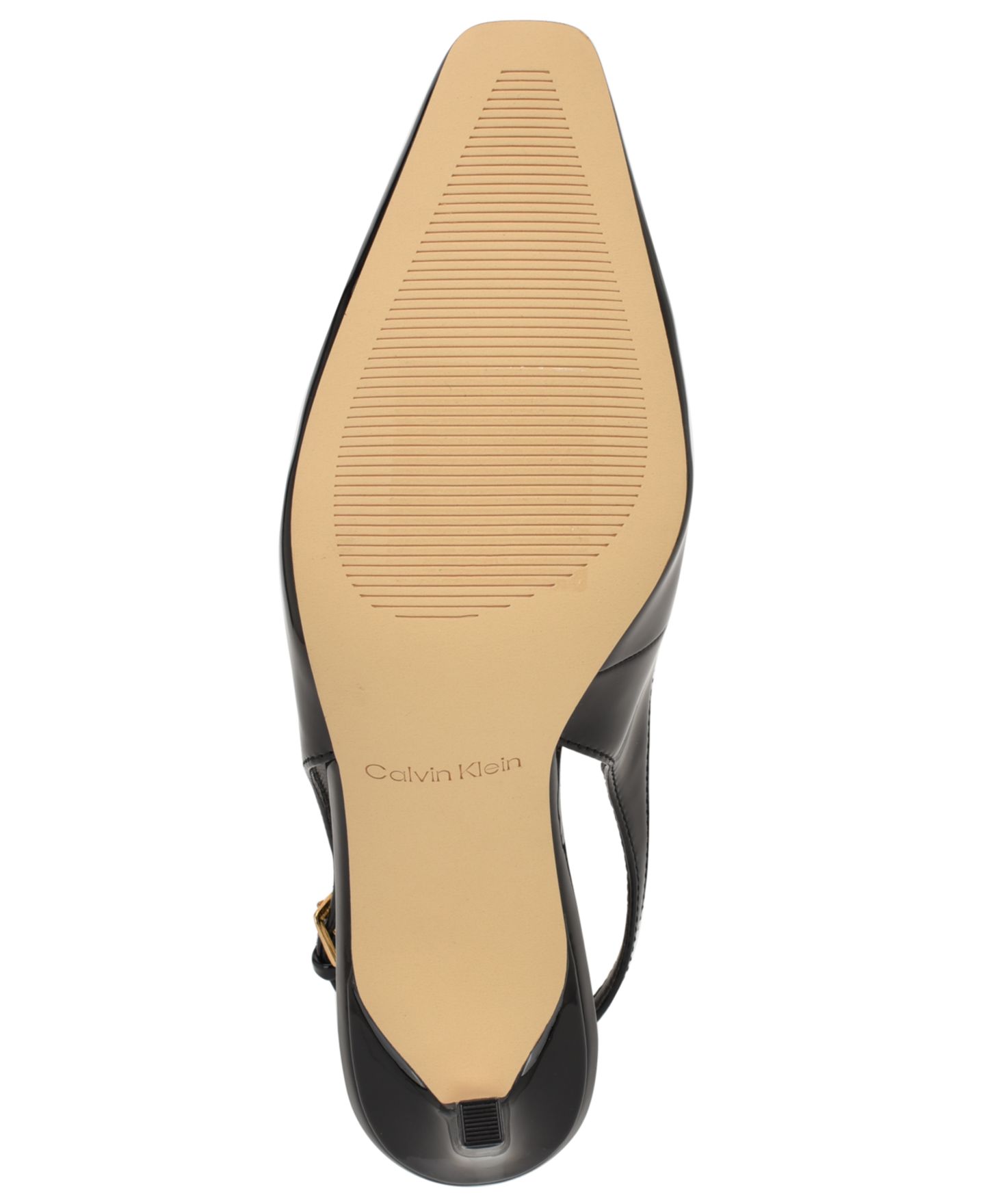 Женские туфли Calvin Klein Harbella Slingback Stiletto Pumps, цвет: Чёрный лаковый — фото 5
