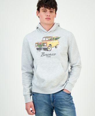 Men's Christmas Bronco Graphic Hoodie, Macy's Exclusive