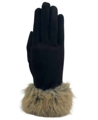 Faux Suede with Fux Fur Cuff