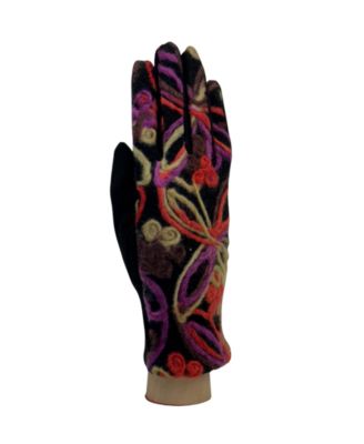 Flower Yarn Print Glove