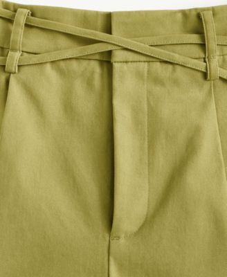 Women's High-Rise Belted Wide-Leg Pants, Macy's Exclusive