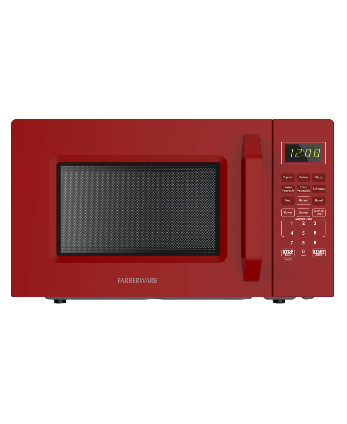 Farberware 0.7 Cu. Ft. Countertop Microwave Oven In Red