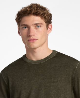 Men's Garment Dye Merino Crewneck Sweater