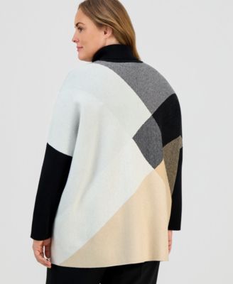 Plus Size Turtleneck Pullover Sweater