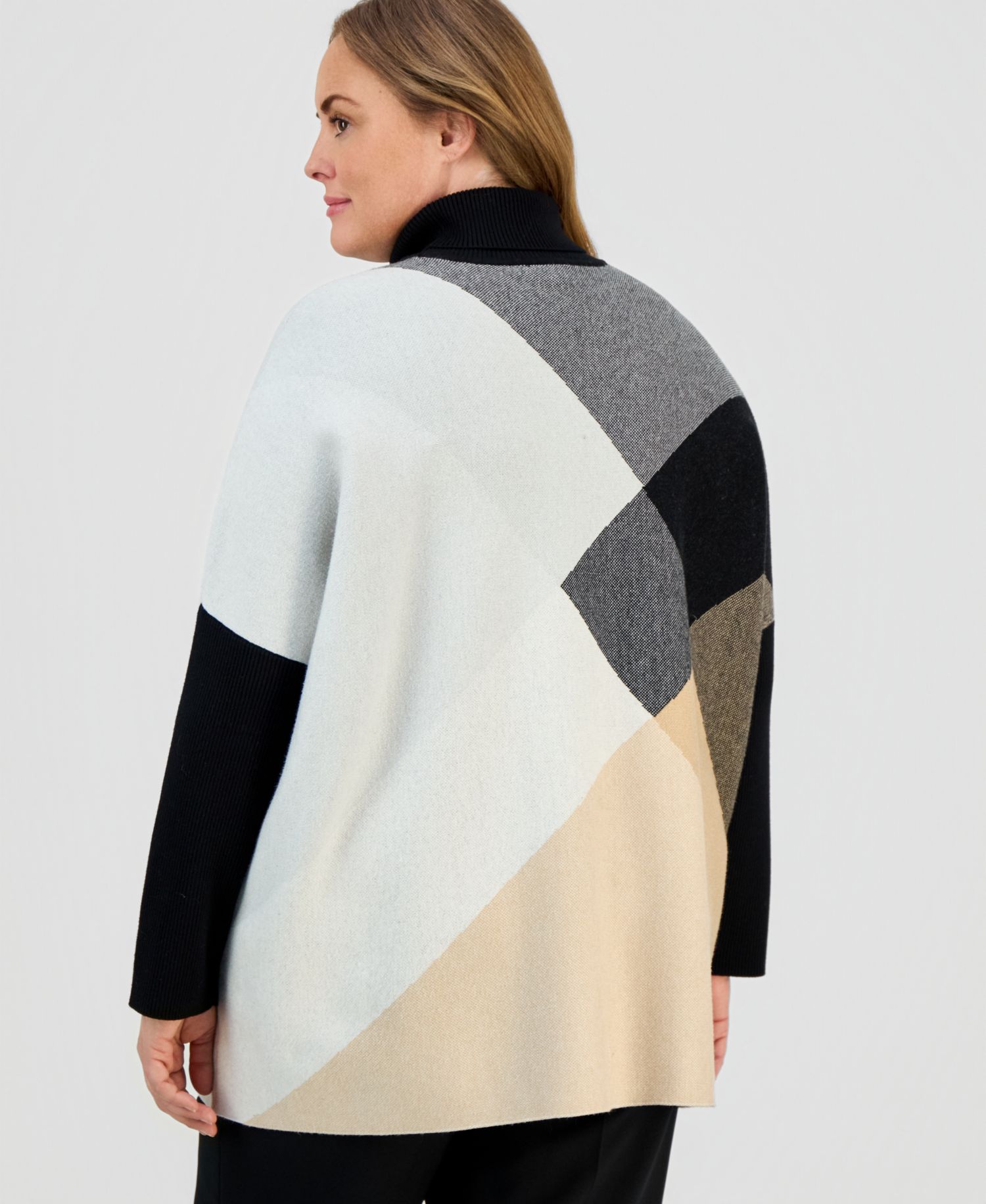 Plus Size Turtleneck Pullover Sweater