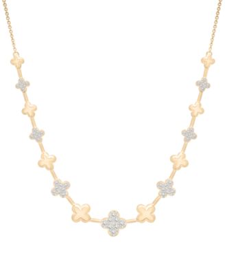 Wrapped in Love - Diamond Clover Necklace (1/2 ct. t.w.) in 14K Yellow Gold