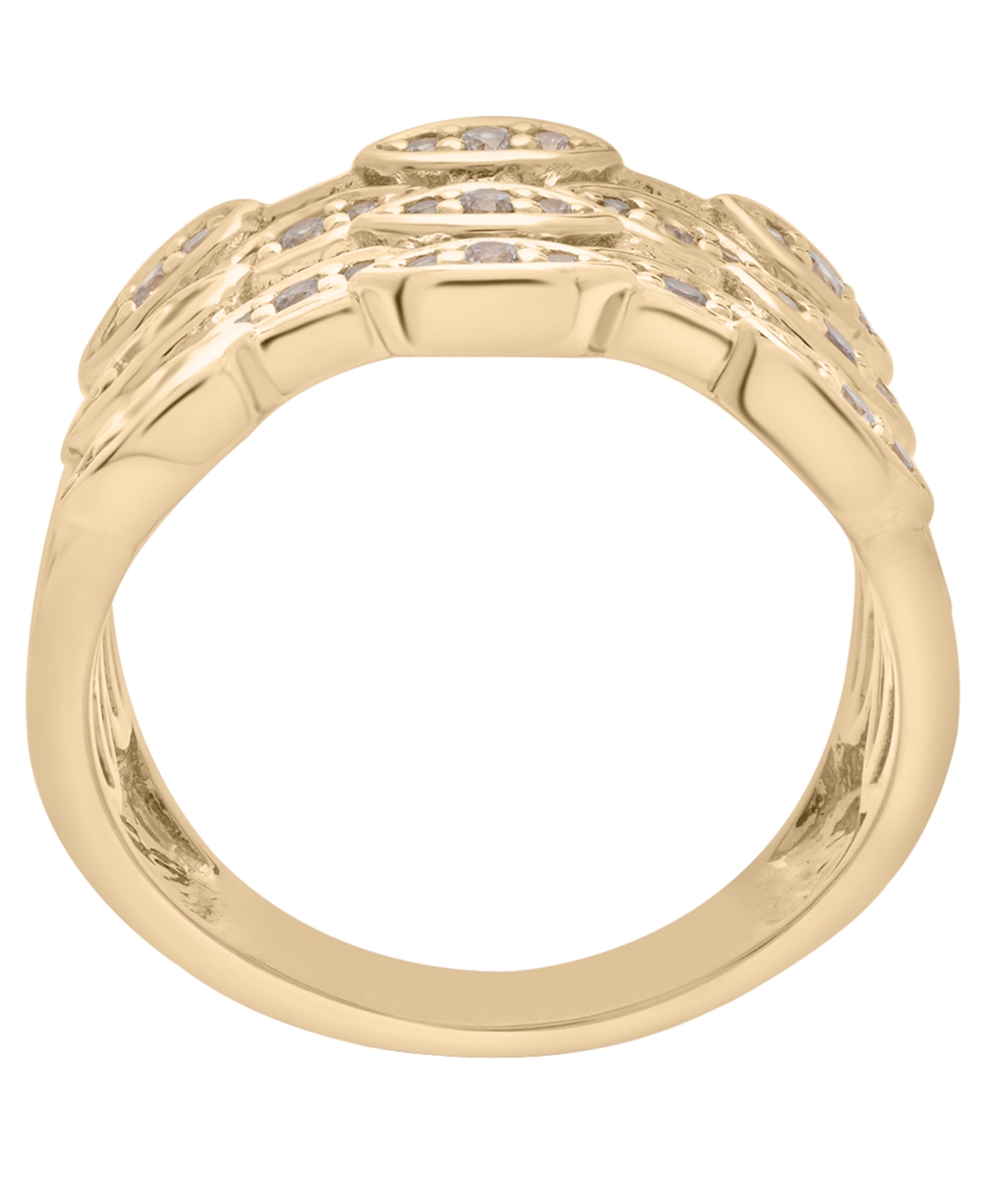 Wrapped In Love Diamond Round (1/2 Ct. T.w.) Ring In 14k Yellow Gold In Gold