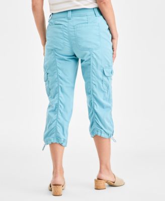 Women's Mid-Rise Cargo Capri Pants, Exclusively at Macy's