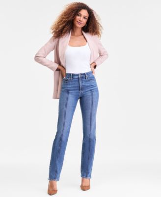 I.N.C. International Concepts - Women's High-Rise Straight-Leg Jeans