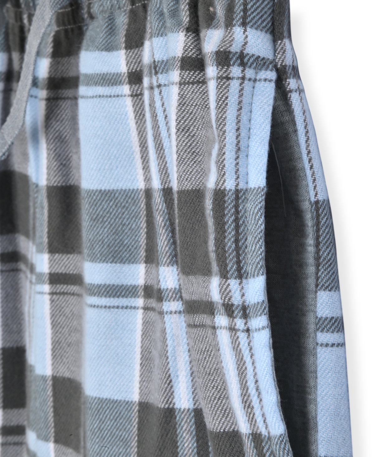 Max & Olivia Big Boy Pajama Set, With Plaid Pant And Solid Top In Gray
