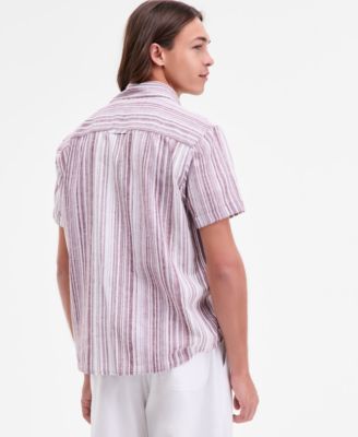 Men's Patio Striped Short-Sleeve Button-Up Shirt, Macy's Exclusive
