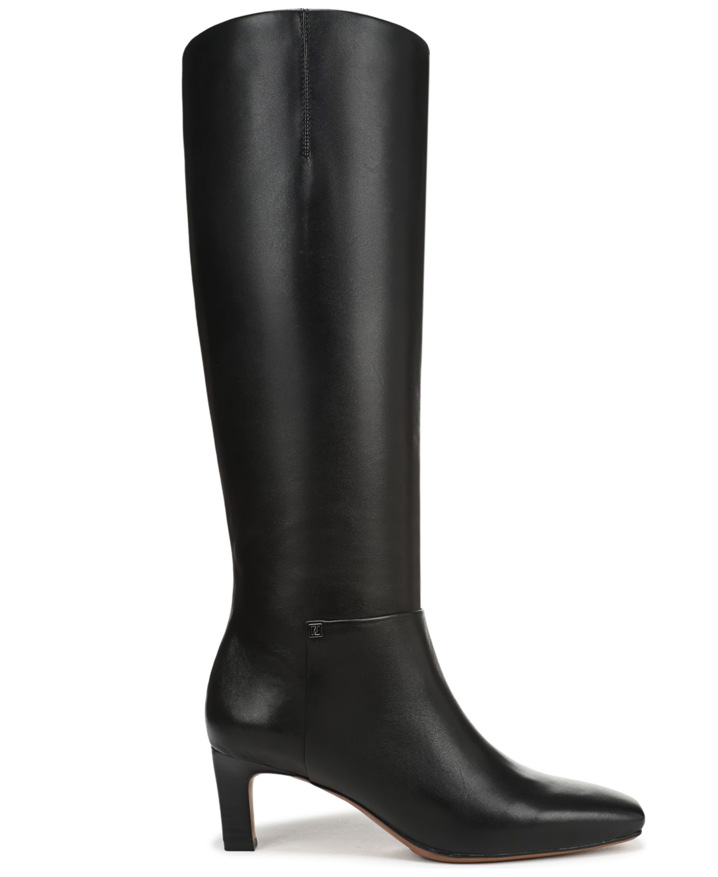Женские ботинки Franco Sarto Timmy Square Toe Zip Tall Boots, Regular & Wide Calf, цвет: Чёрный кожаный — фото 2