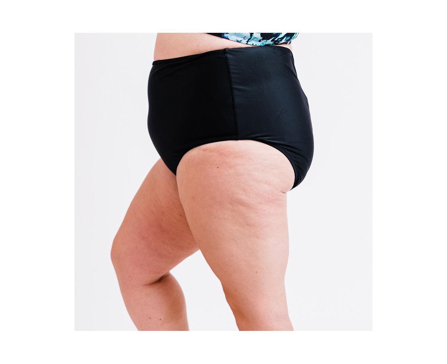 Plus Size High-Waisted Bikini Bottom