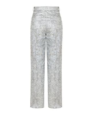 Women's Silver Snake Print Pants