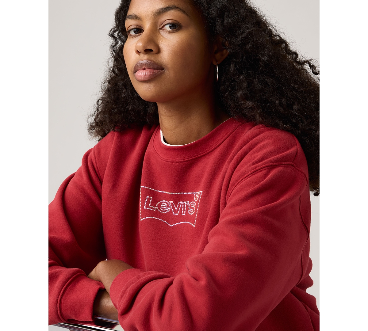 Levi's Plus Size Everyday Crewneck Sweatshirt In Red