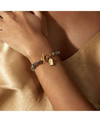 Labradorite celestial toggle bracelet