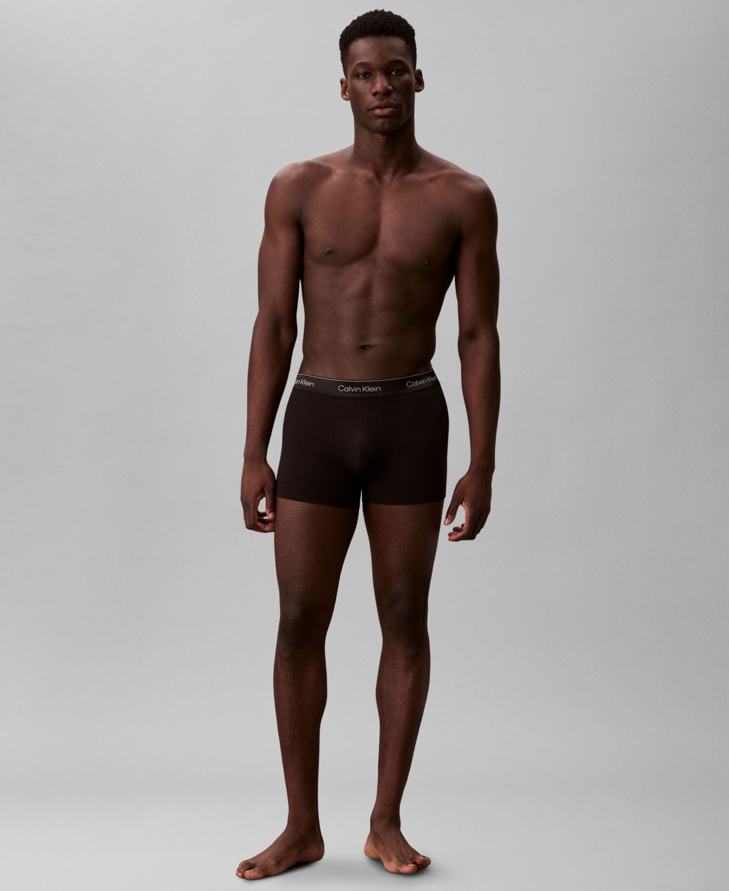 Бельё Edition для мужчин, хлопок, стрейч — Calvin Klein, цвет: Чёрный — фото 2