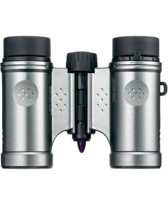 10x21 UD Weather Resistant Roof Prism Binocular, 5.4 Degree Angle View, Black, Bundle with Portable Telescoping Stool/Chair, Cleaning Cloth