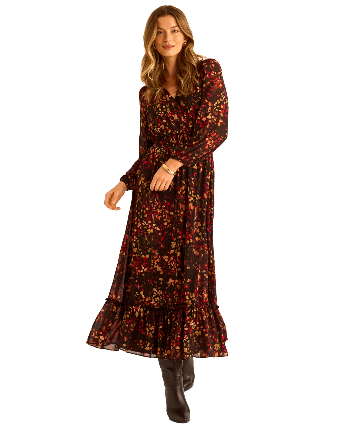 Sam & Jess Women's Printed Maxi Dress