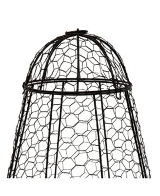 Chicken Wire Plant Protector Cage - Garden Cloche with Removable Cover - 6 Pack - Protects from Rabbits and Animals