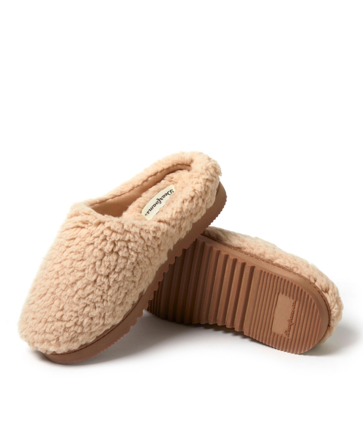 Dearfoams Women's Fiona Teddy Clog Slipper