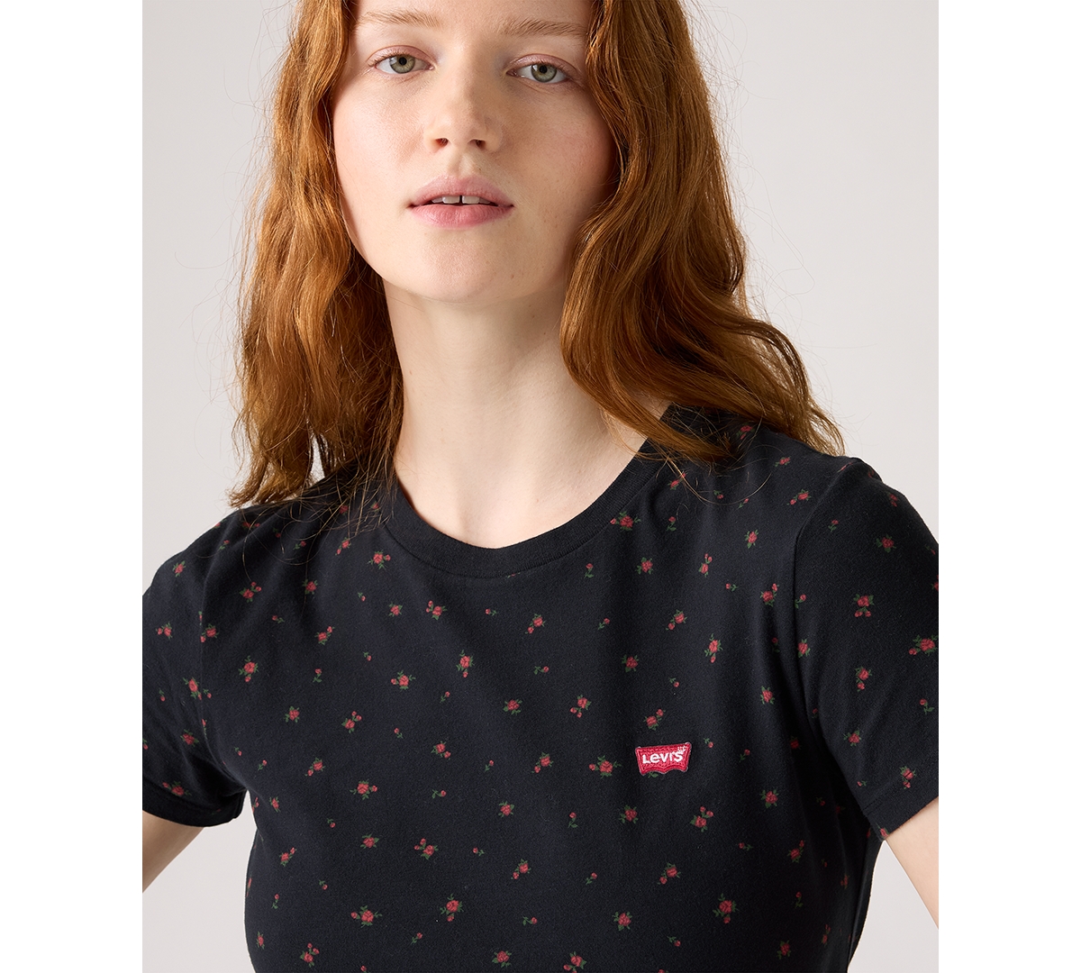 Levi's Women's The Perfect Crewneck Cotton T-shirt In Black