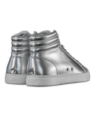 Kids Silver High-top Sneaker