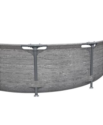 Steel Pro MAX 10' x 30" Above Ground Outdoor Swimming Pool Set, Gray