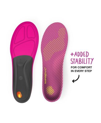 Run Women's Support Insoles - Trim-To-Fit High Arch Support - Carbon Fiber Orthotic Shoe Inserts for Running Shoes - 8.5-10 Women