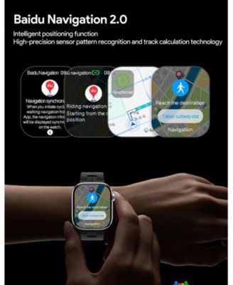 1.75" Smart Watch Multi-function for Women Men With Bluetooth Multi-function, Health Monitoring,Sport Modes -Black