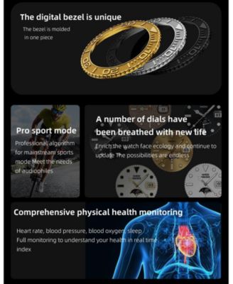 1.32" HD Smart Watch Multi-function With Bluetooth Calling Health Monitoring, IP67 for Women Men