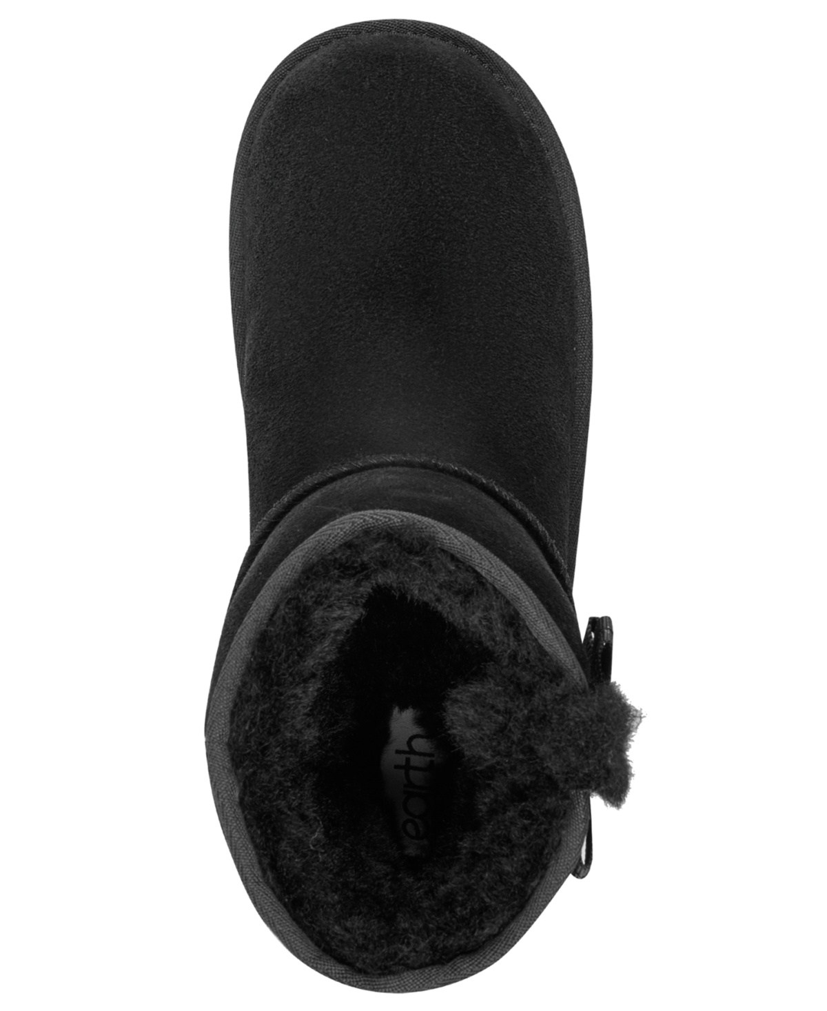 Earth Women's Worldly Round Toe Casual Ankle Booties In Black