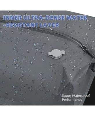 17" Vacuum Compression Storage Bags with Pump - Waterproof Organizer for Travel & Closet