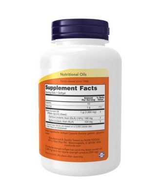 Black Currant Oil, 1000 mg, 100 sgels