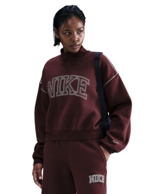 Nike - Women's Phoenix Fleece Mock-Neck Sweatshirt