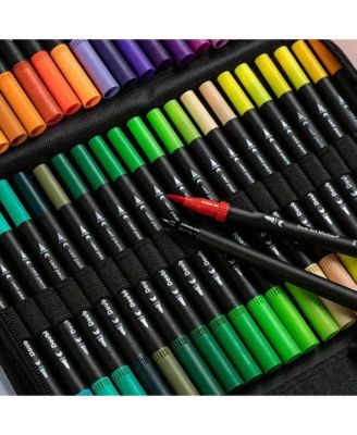 48 Colors Brush Markers for Adults Coloring, Art Markers Colored Pens for Note Taking Drawing Calligraphy Lettering,Art School Supplies