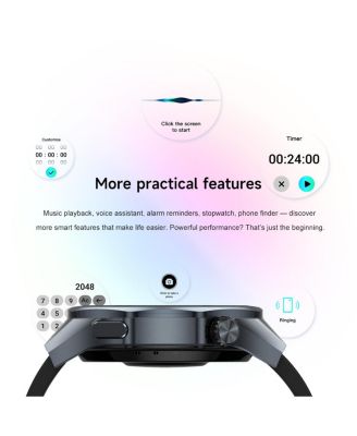 Multi-GNSS Outdoor Sports Watch with Bluetooth Calling Altimeter Barometer 3ATM Waterproof -Silver