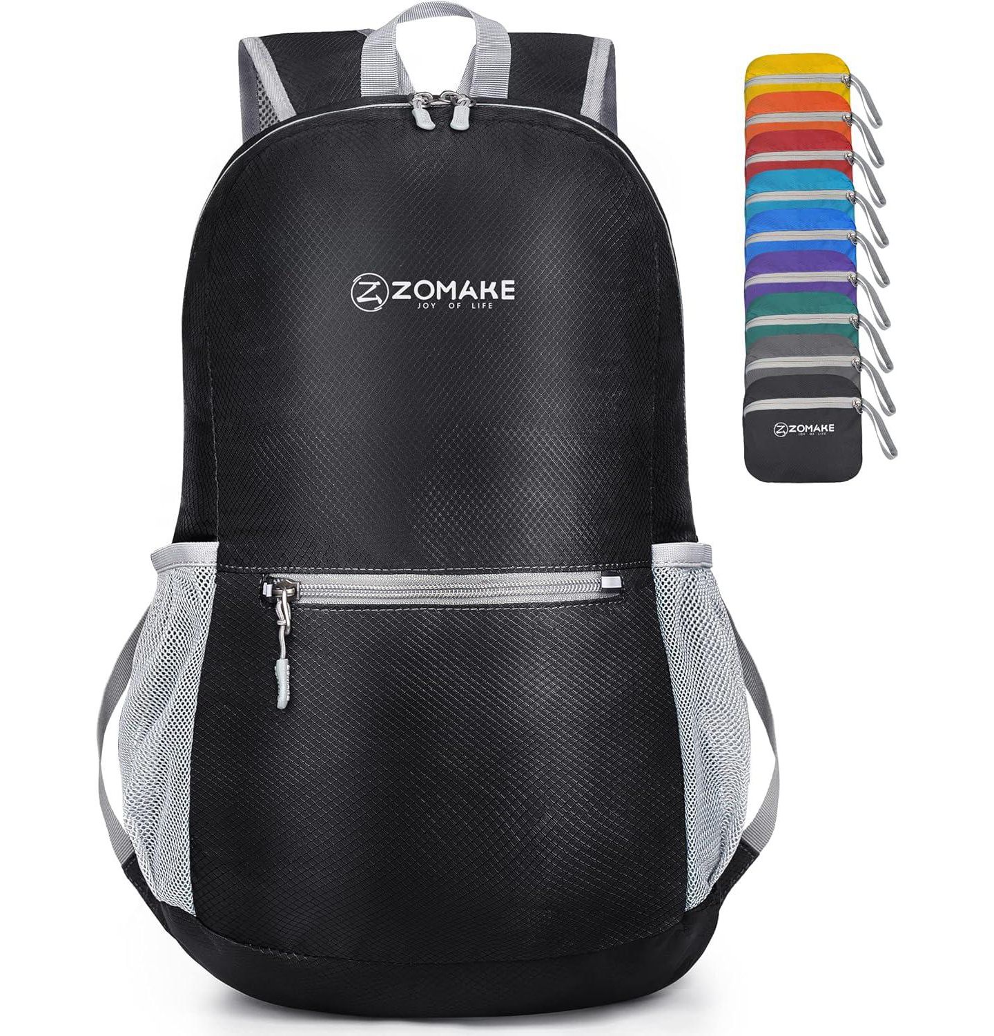 Рюкзак Urbanmax Ultra Lightweight Hiking 20L, Packable Small Water Resistant Daypack for Women Men, цвет: Чёрный — фото 1