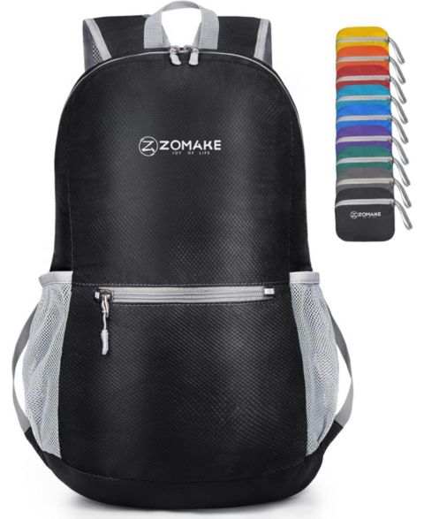 Рюкзак Urbanmax Ultra Lightweight Hiking 20L, Packable Small Water Resistant Daypack for Women Men, цвет: Чёрный